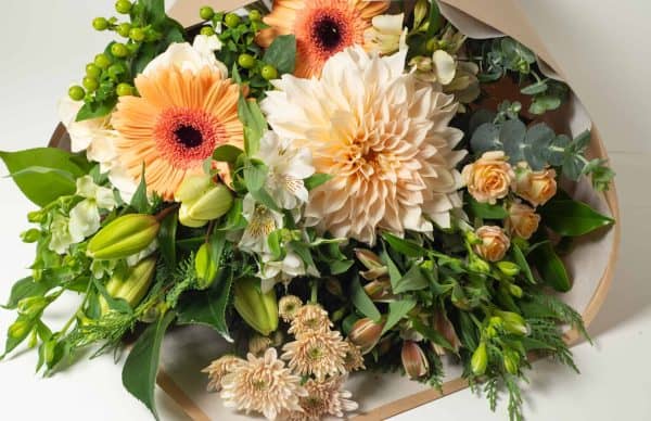 expressions-cambridge-hamilton-florist-long-stem-bouquet-local-apricot-orange-flower