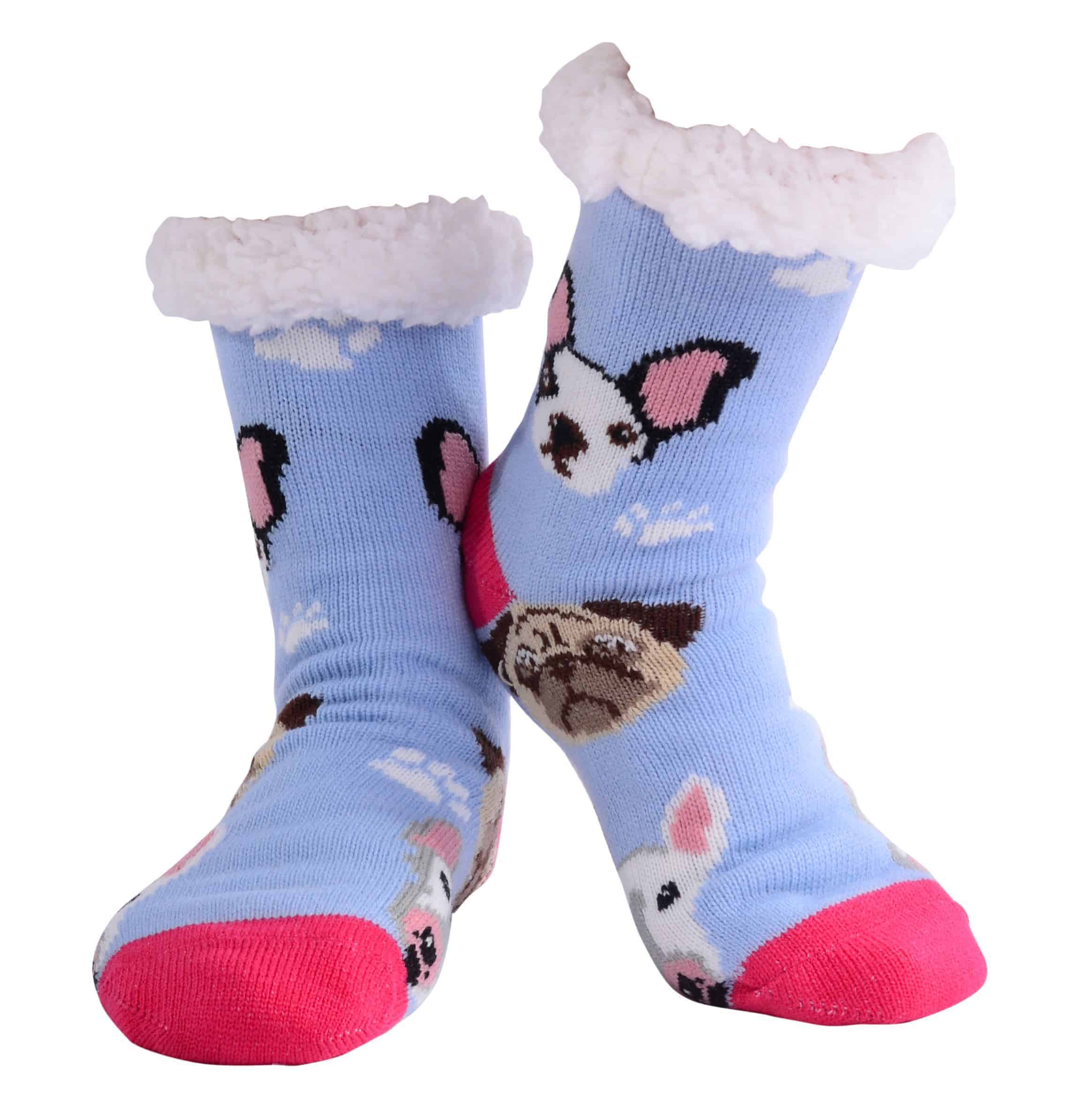 Nuzzles | Slipper Socks | Ladies Pooch - Lilac | Expressions