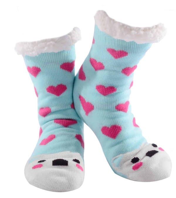 Nuzzles | Slipper Socks | Ladies Animal - Sloth Turquoise | Expressions