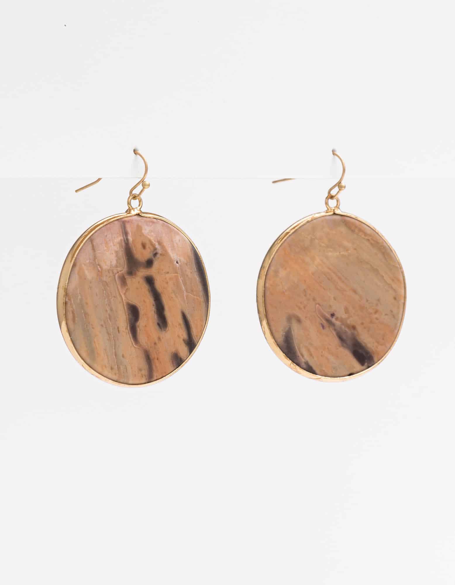 Stella Gemma | Earrings | Sahara Stone Circle | Expressions