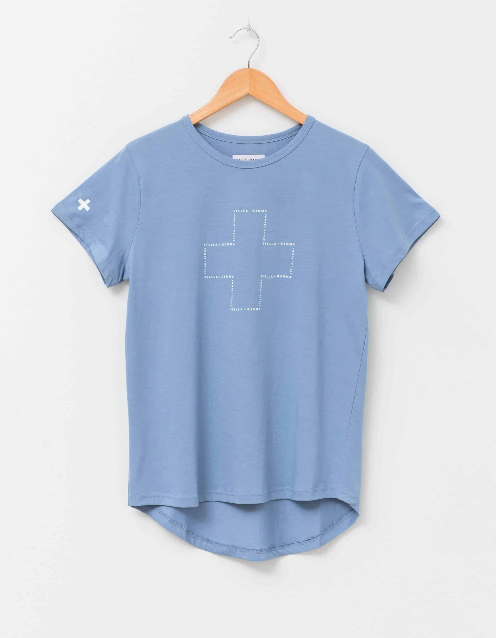 stella-gemma-short-sleeve-t-shirt-denim-with-white-sg-logo-cross