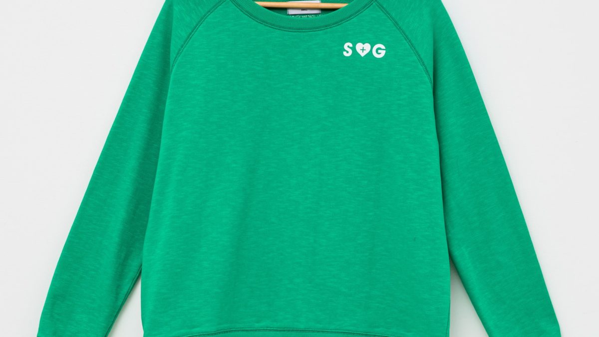 bright green sweaters