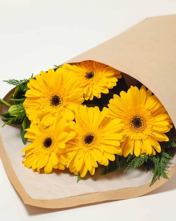 expressions-local-cambridge-hamilton-florist-delivery-yellow-gerbera-flower-bouquet