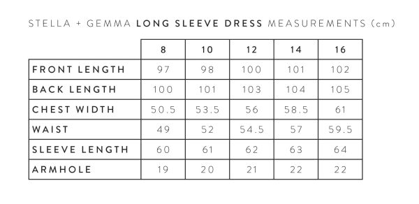 Stella-gemma-LONG-SLEEVE-DRESS-MEASUREMENTS-expressions