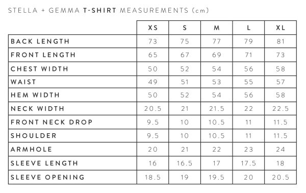 stella-gemma-MEASUREMENTS-tee-t-shirt-size-guide-expressions
