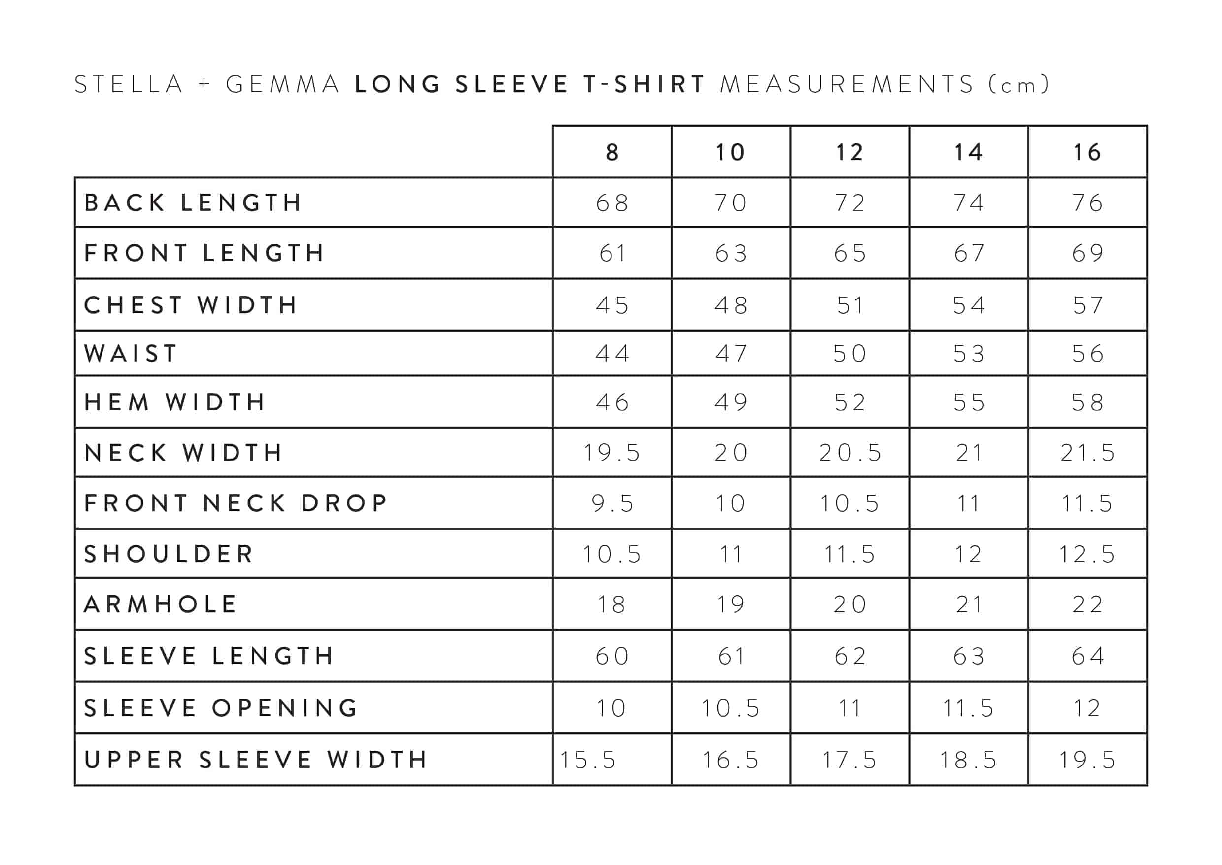 Stella Gemma | Long Sleeve T-Shirt | Black Zebra Logo | Expressions