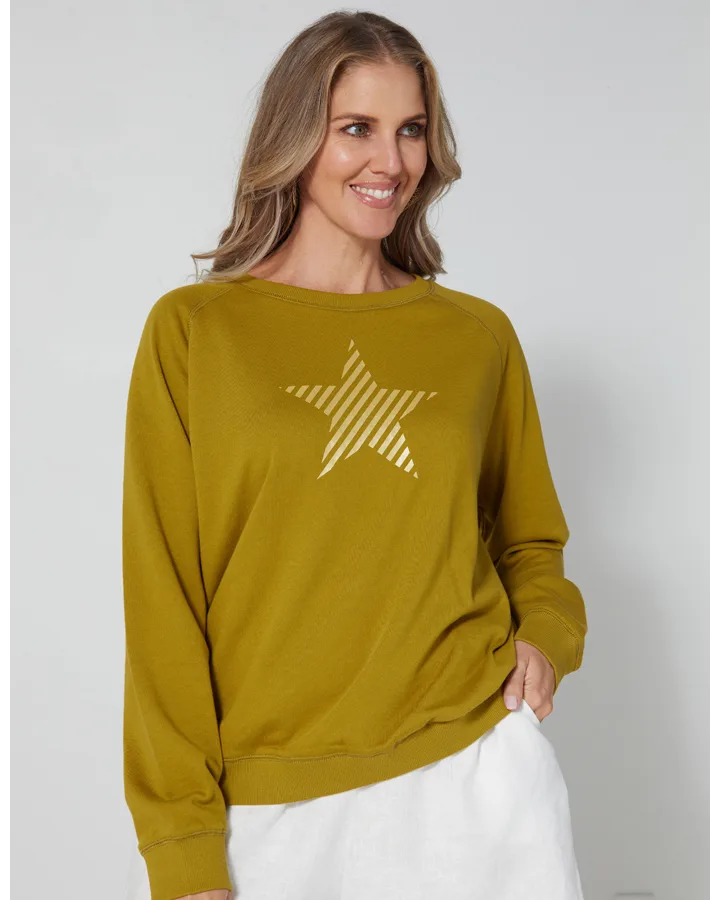 stella-gemma-sweater-SGSW8160-olive-gold-stripe-expressions