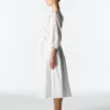 Lily Pond Embroidered Dress - White - Thumbnail Image 2
