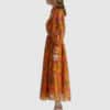 Panama Dress - Orange Floral - Thumbnail Image 3