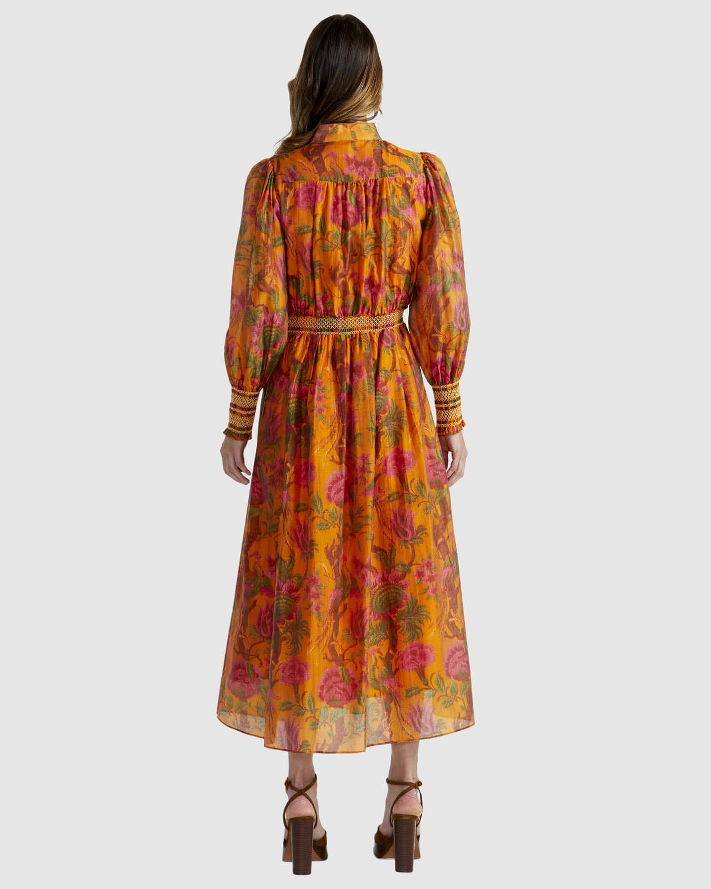 Panama Dress - Orange Floral - Image 4
