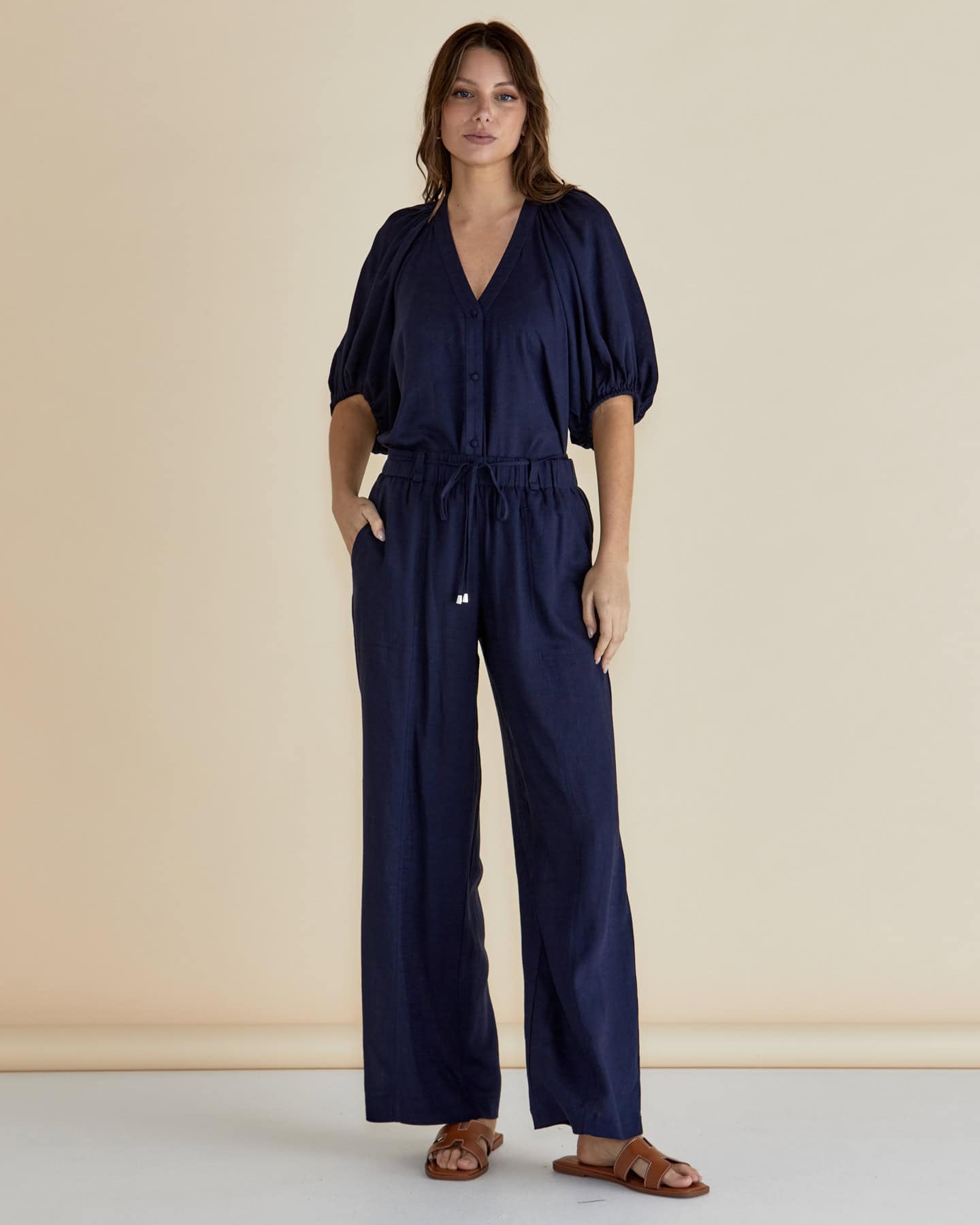 Asher Blouse - Dark Blue - Image 2