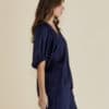Asher Blouse - Dark Blue - Thumbnail Image 3