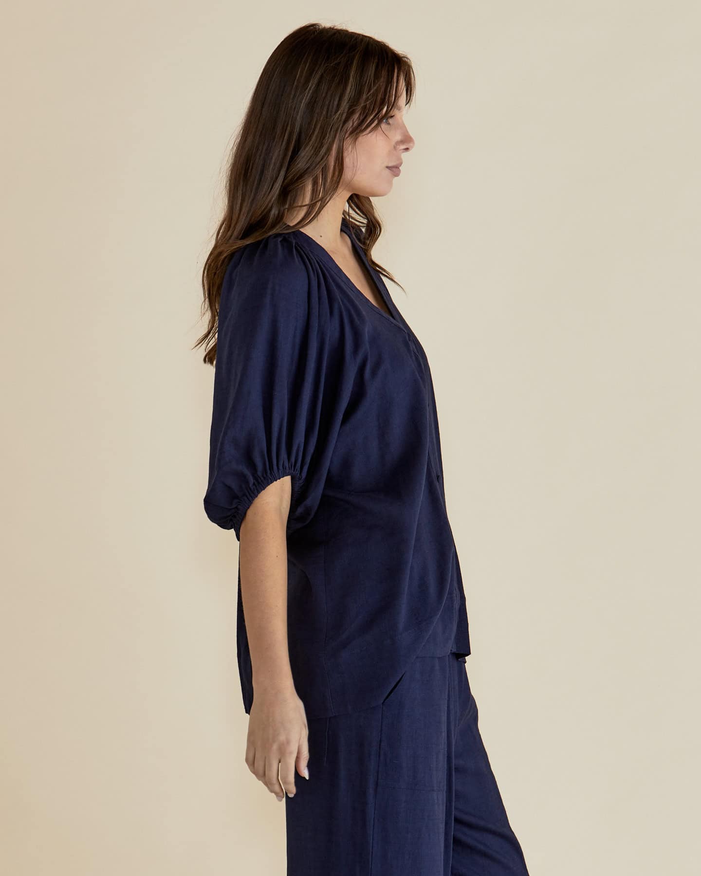 Asher Blouse - Dark Blue - Image 3