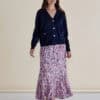 Leon Knit Cardigan - Navy - Thumbnail Image 2
