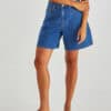Sabine Denim Shorts - Mid Blue Wash - Thumbnail Image 2