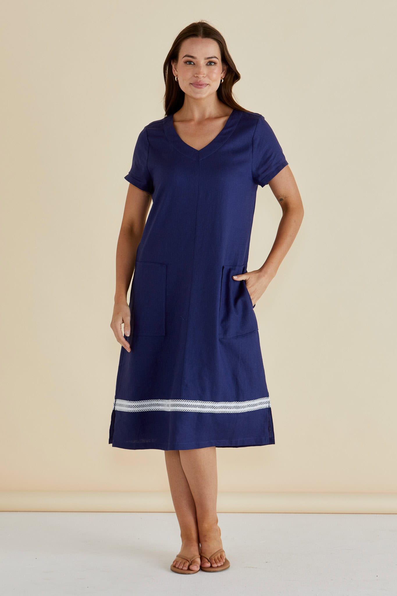 Elwood Dress - Navy - Image 2