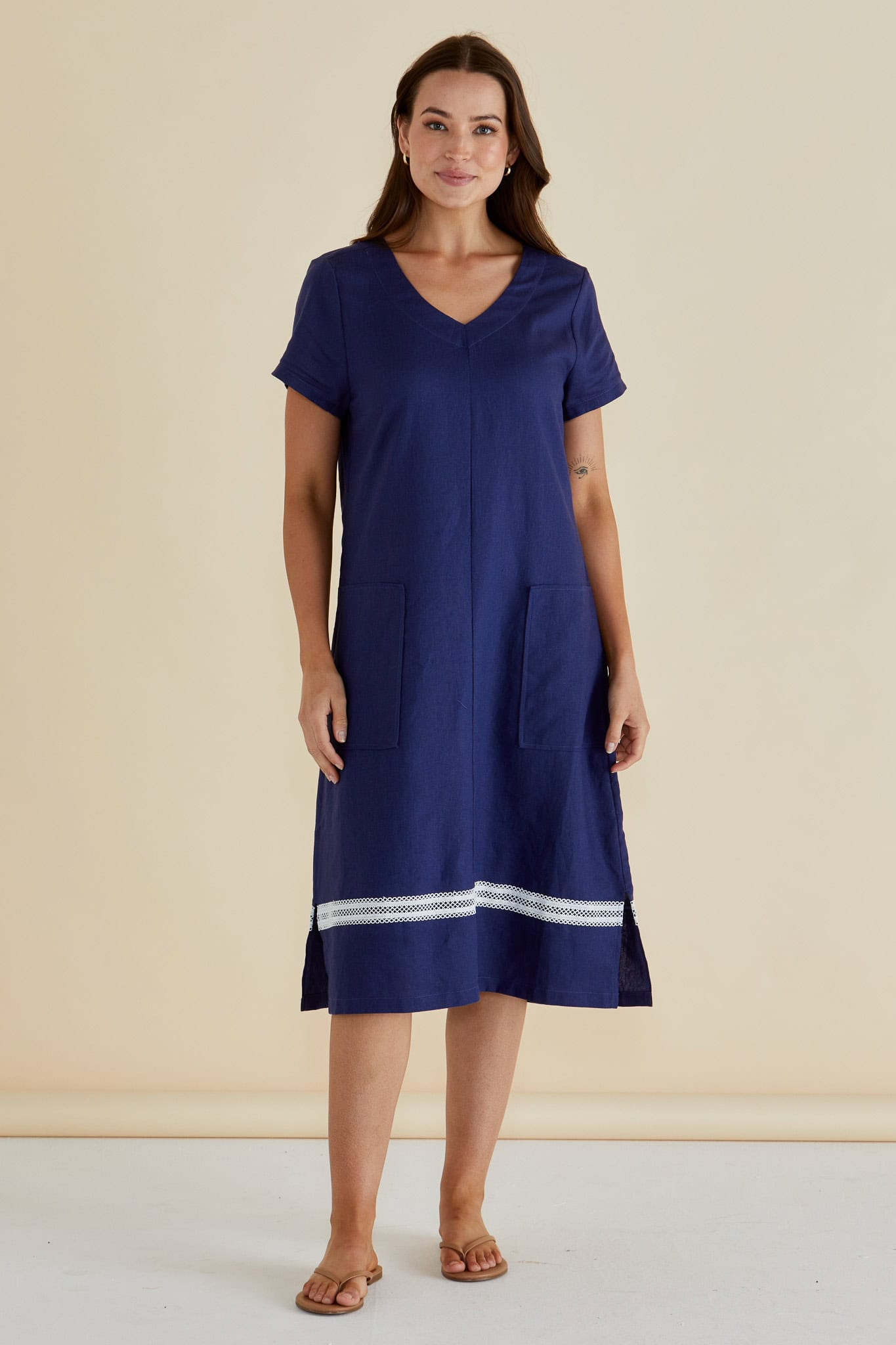 Elwood Dress - Navy - Image 1