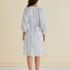 Jenna Dress - Black/White Stripe - Thumbnail Image 3