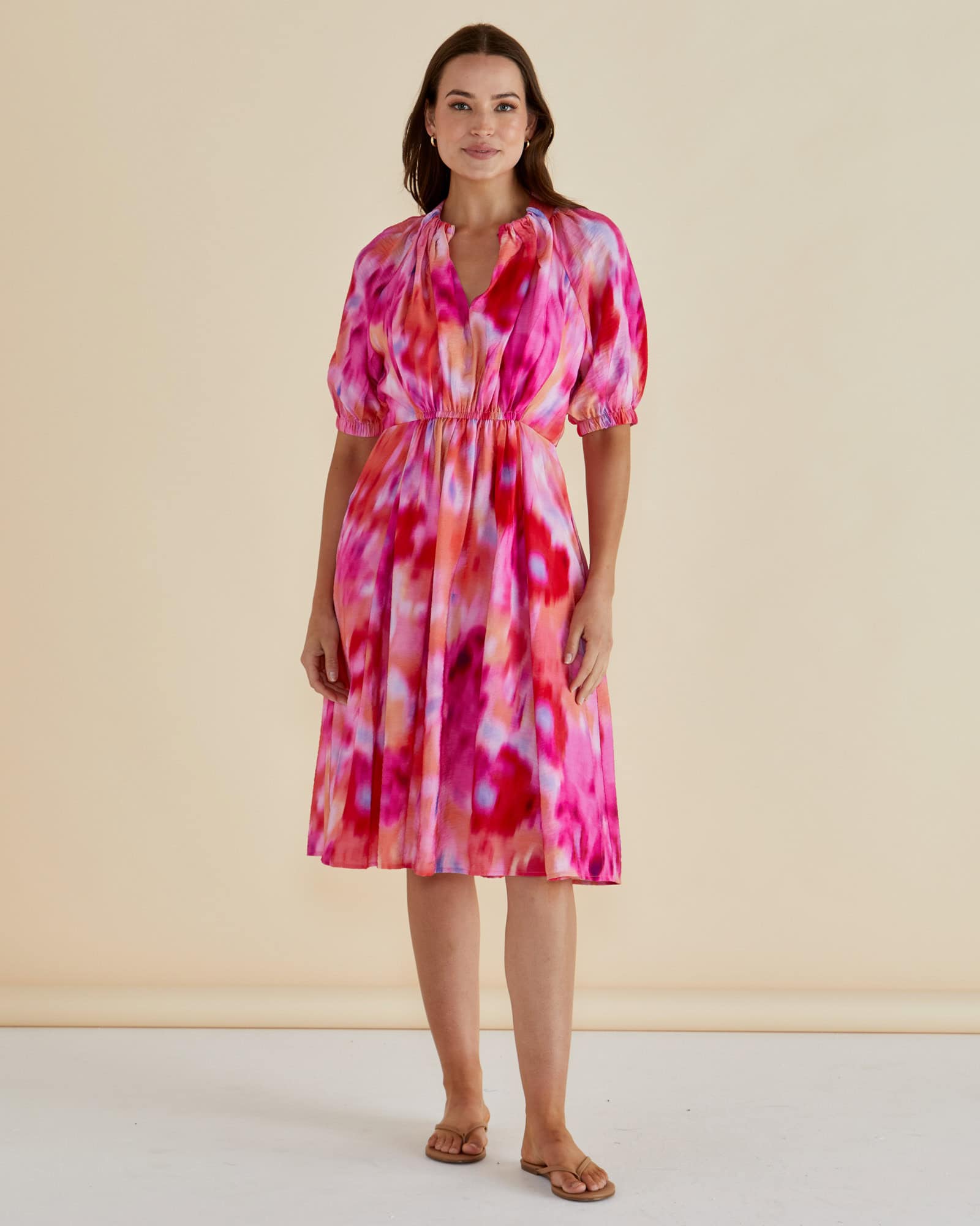 Emery Dress - Floral Abstract Print - Image 1