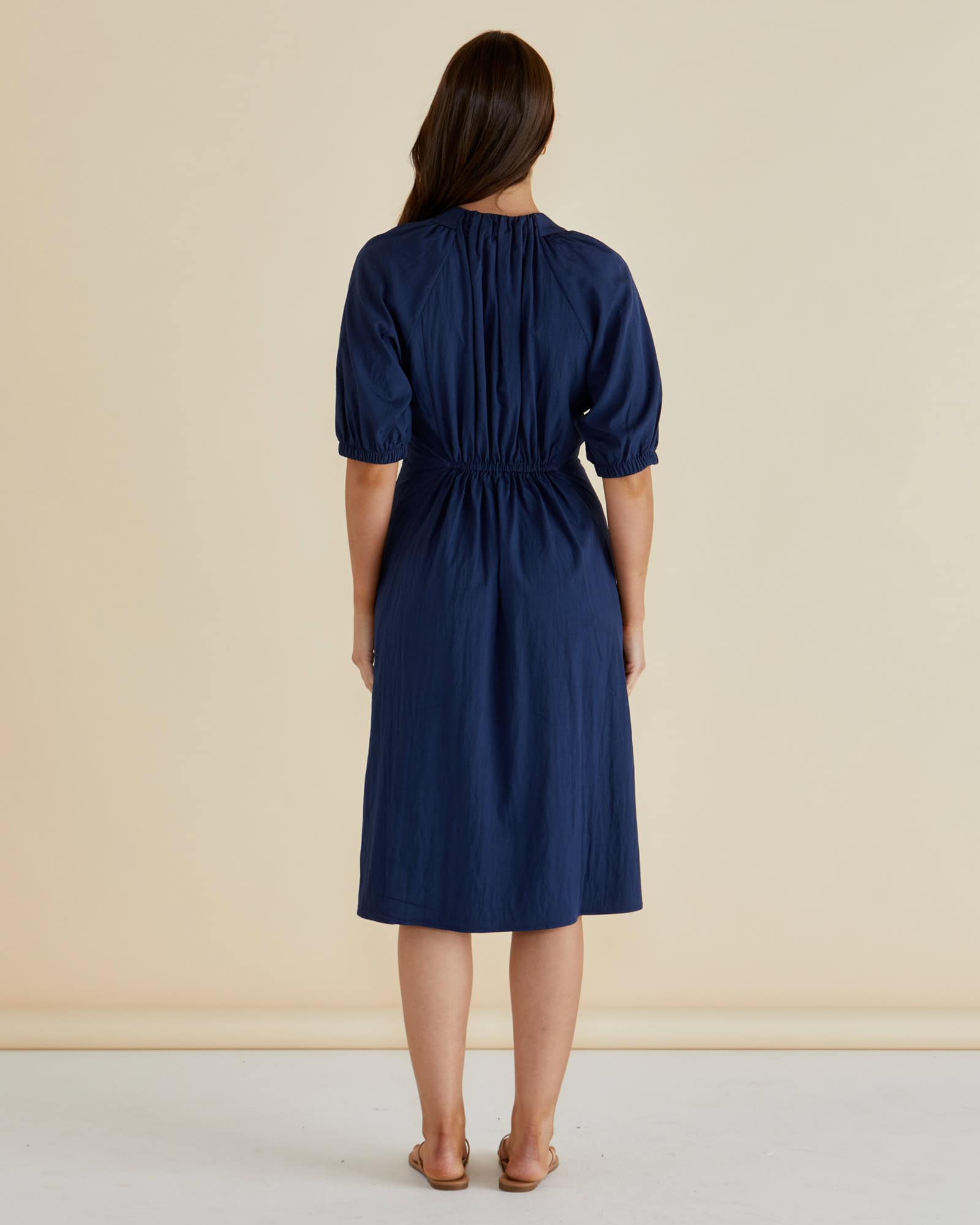 Emery Dress - Navy - Image 3