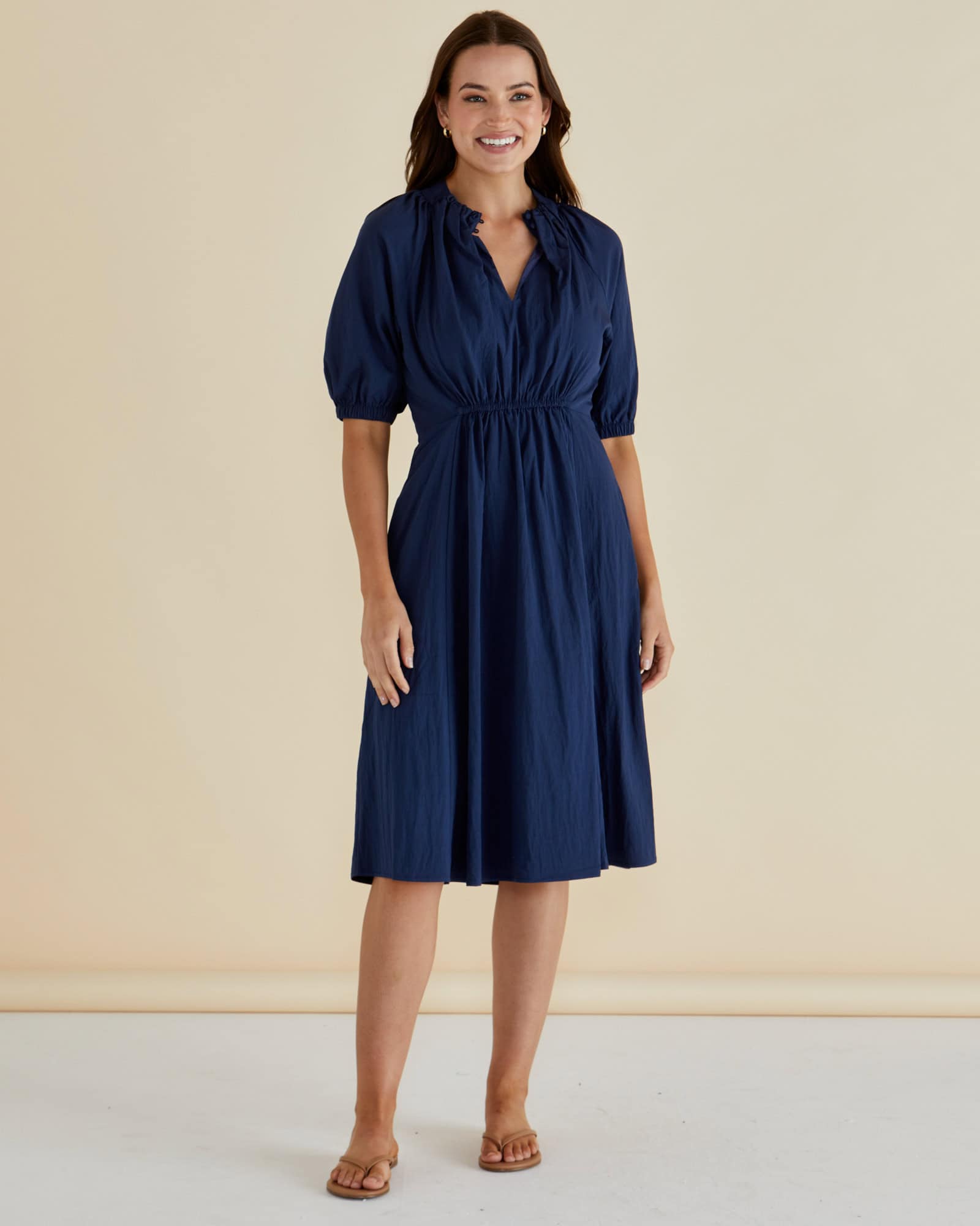 Emery Dress - Navy - Image 1
