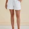 Relax Denim Shorts - White - Thumbnail Image 2