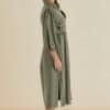 Angelina Dress - Olive - Thumbnail Image 3