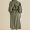 Angelina Dress - Olive - Thumbnail Image 4