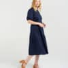 Victoria Dress - Navy - Thumbnail Image 3