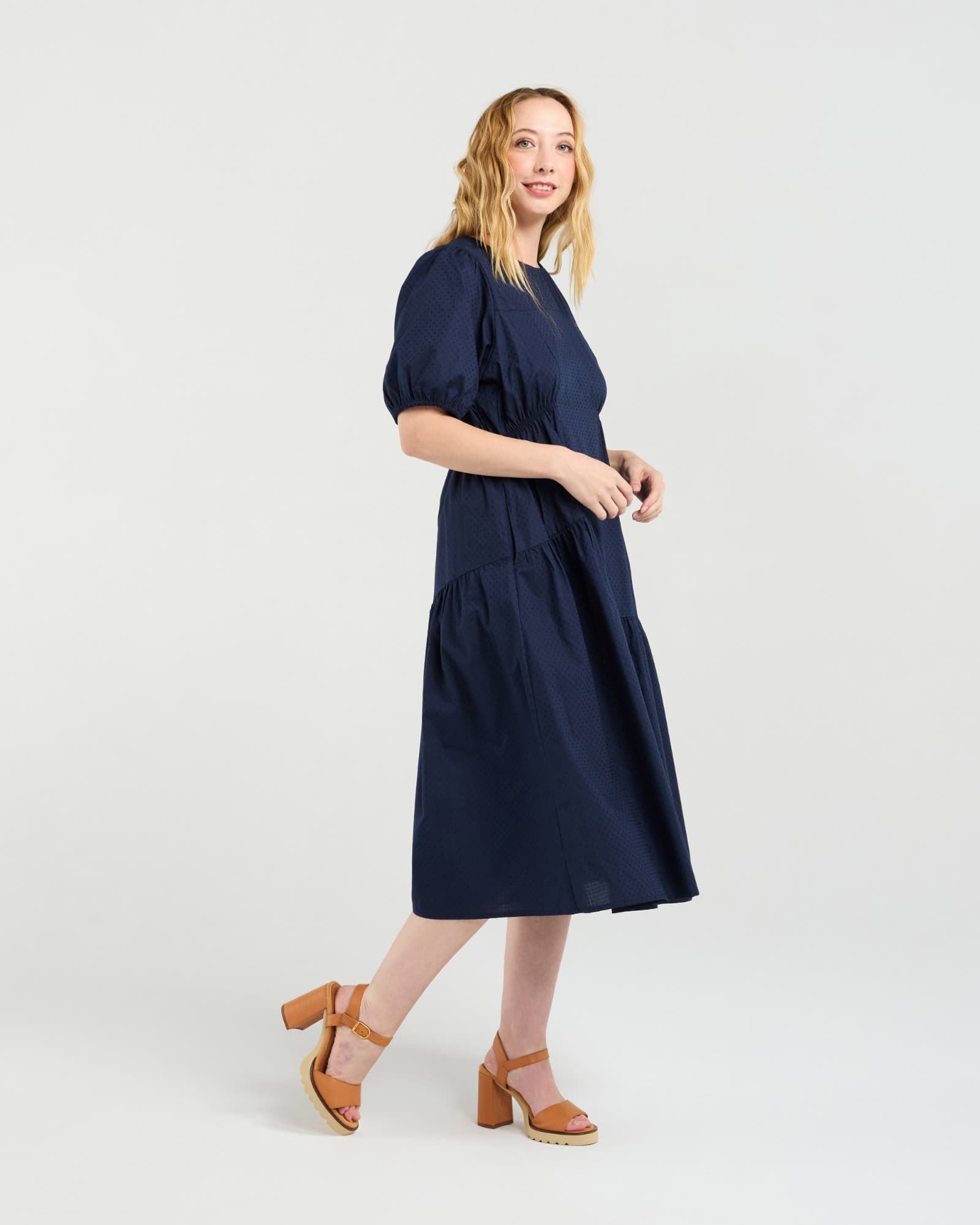 Victoria Dress - Navy - Image 3