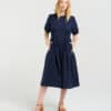 Victoria Dress - Navy - Thumbnail Image 2