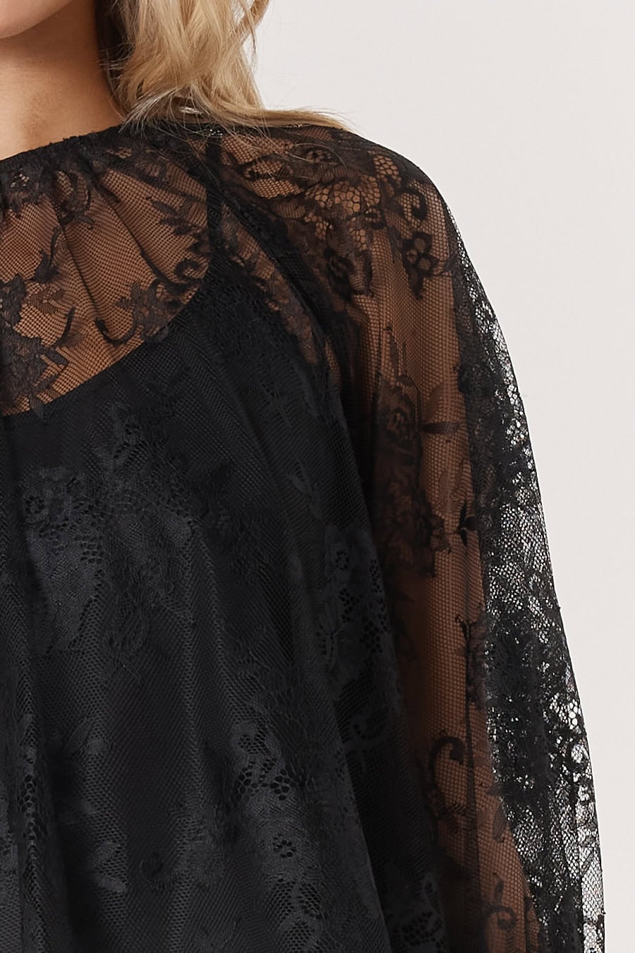 Odyssey Lace Blouse - Black - Image 2