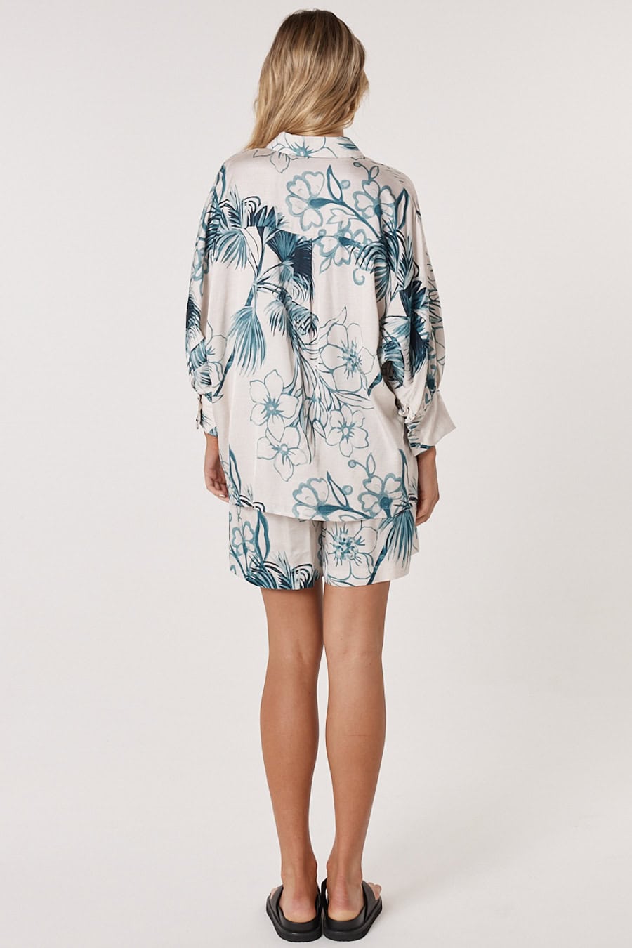 Solstice Palms Shirt - Palm Print - Image 3