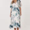 Solstice Palms Midi Dress - Palm Print - Thumbnail Image 1