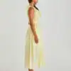 Lilla Ruffled Neck Dress - Butter Yellow - Thumbnail Image 2
