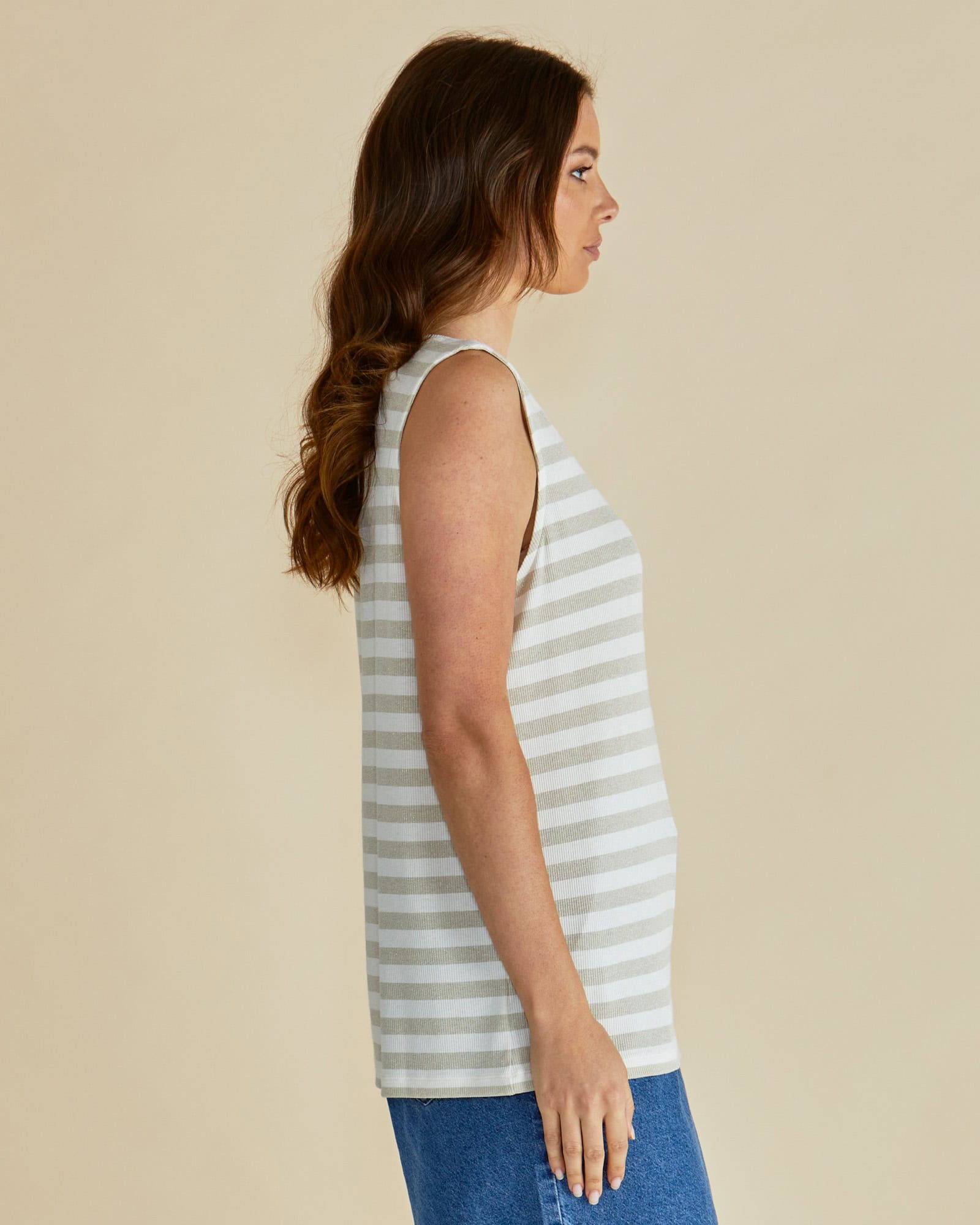 Positano Gold Stripe Tank - Image 3