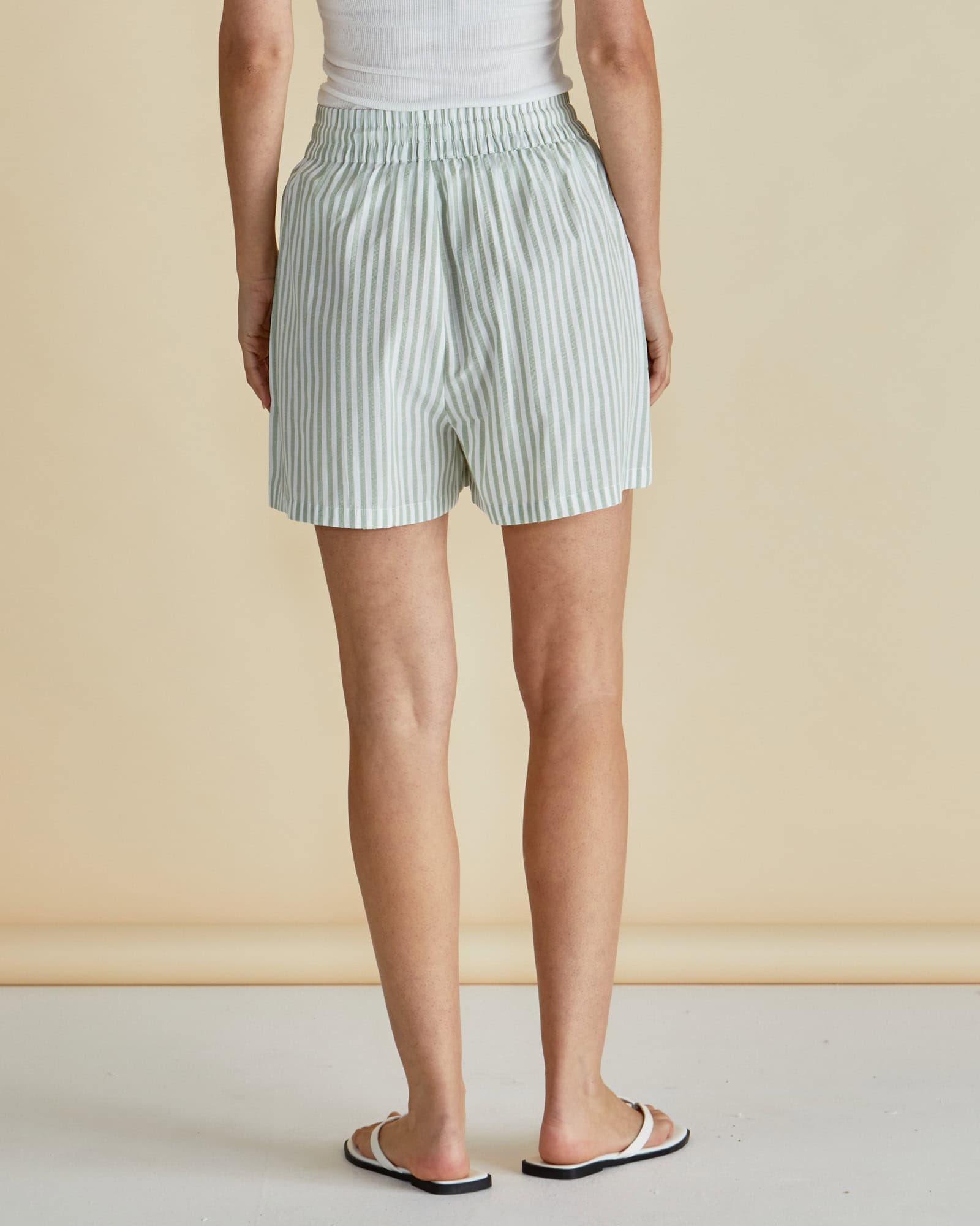 Jovie Shorts - Green Stripe - Image 3