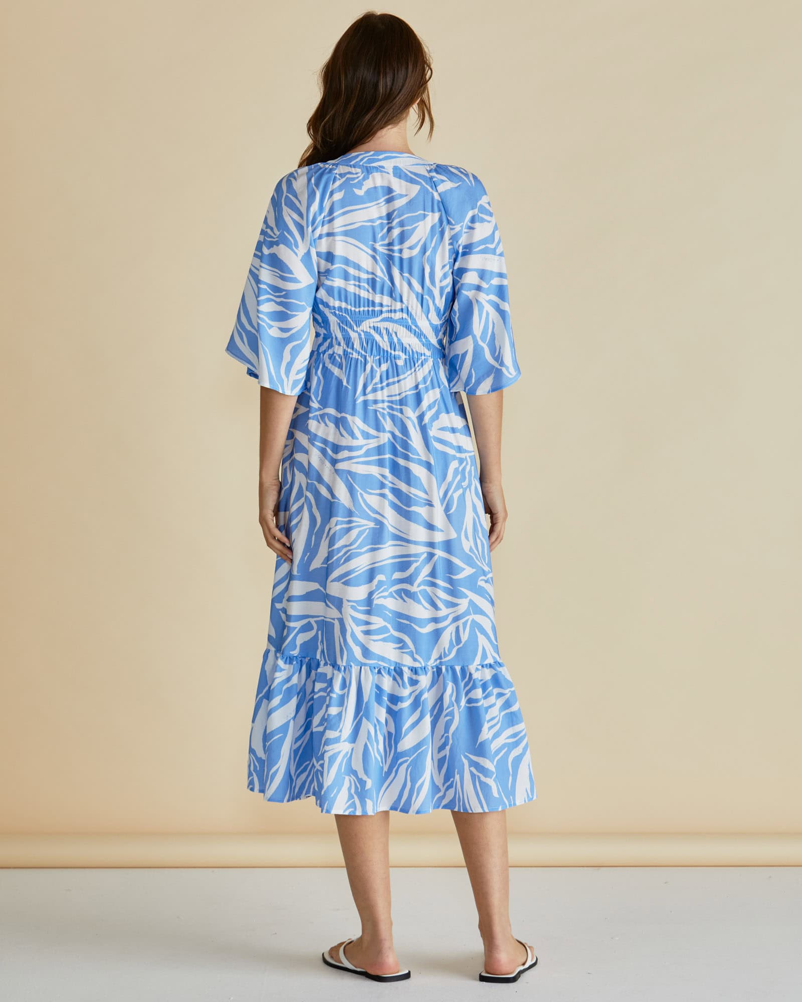 Moxie Dress - Blue Abstract Print - Image 3