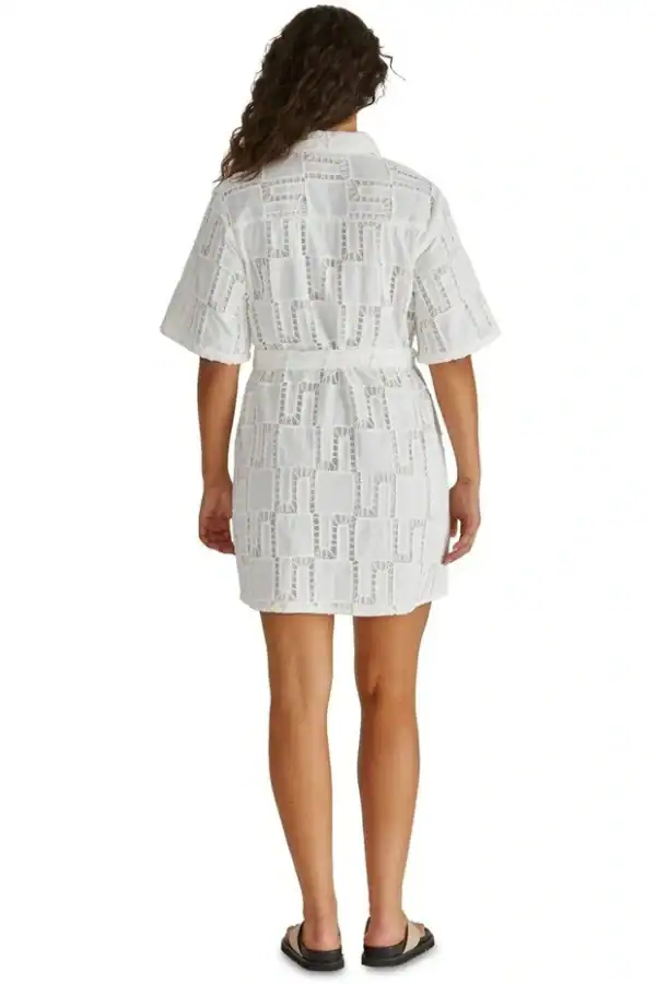 Sass Dillon Shirt Dress - White - Image 3
