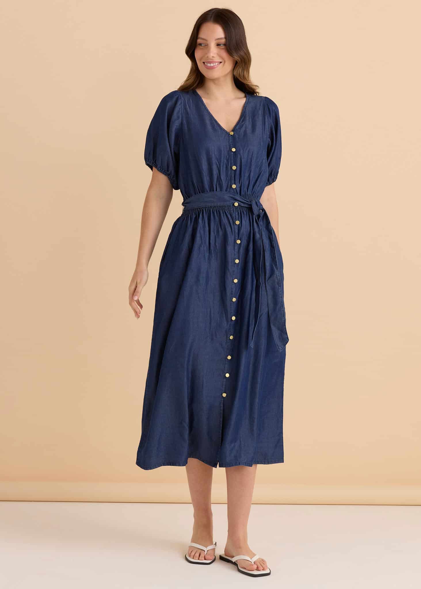 Lee Lyocell Dress - Dark Blue Wash - Image 3