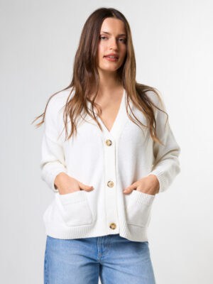 Bentley Cardigan - Pearl