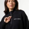 Core 1/4 Zip Sweat - Black - Thumbnail Image 2