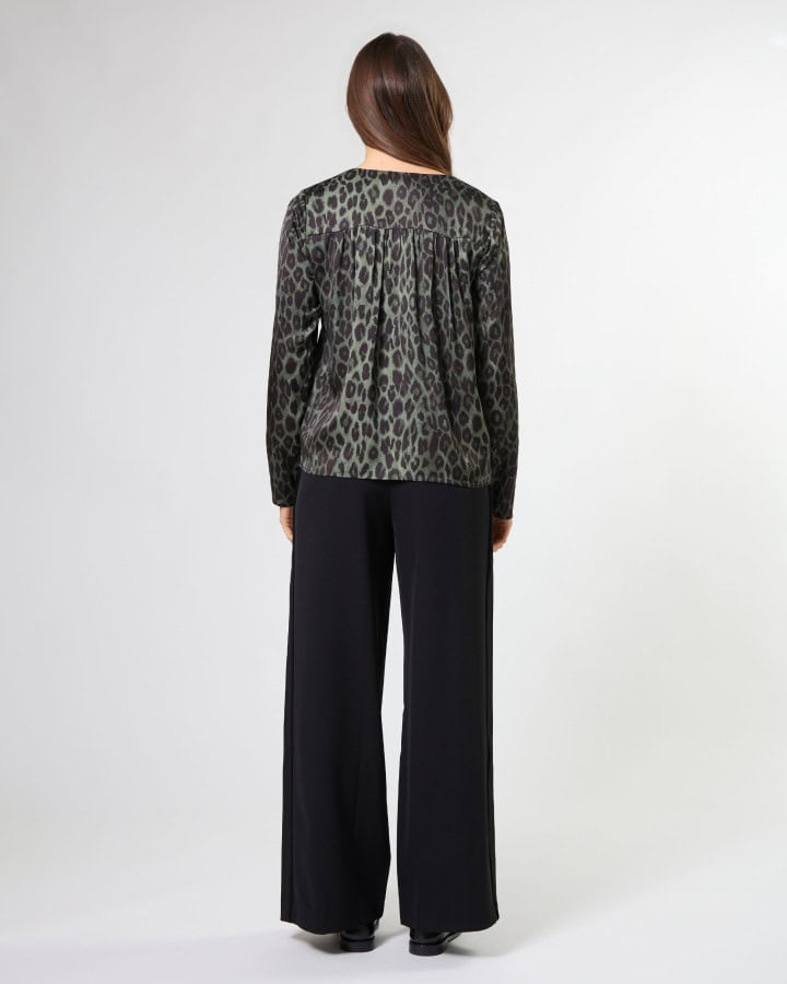 Kelly Blouse - Khaki Leopard - Image 4