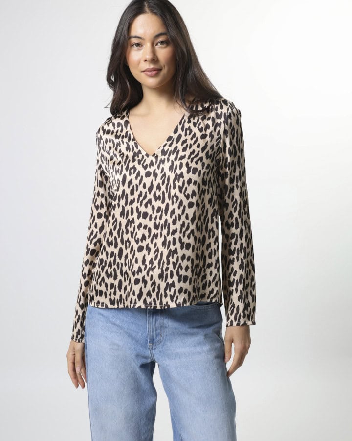 Kelly Blouse - Snow Leopard - Image 1