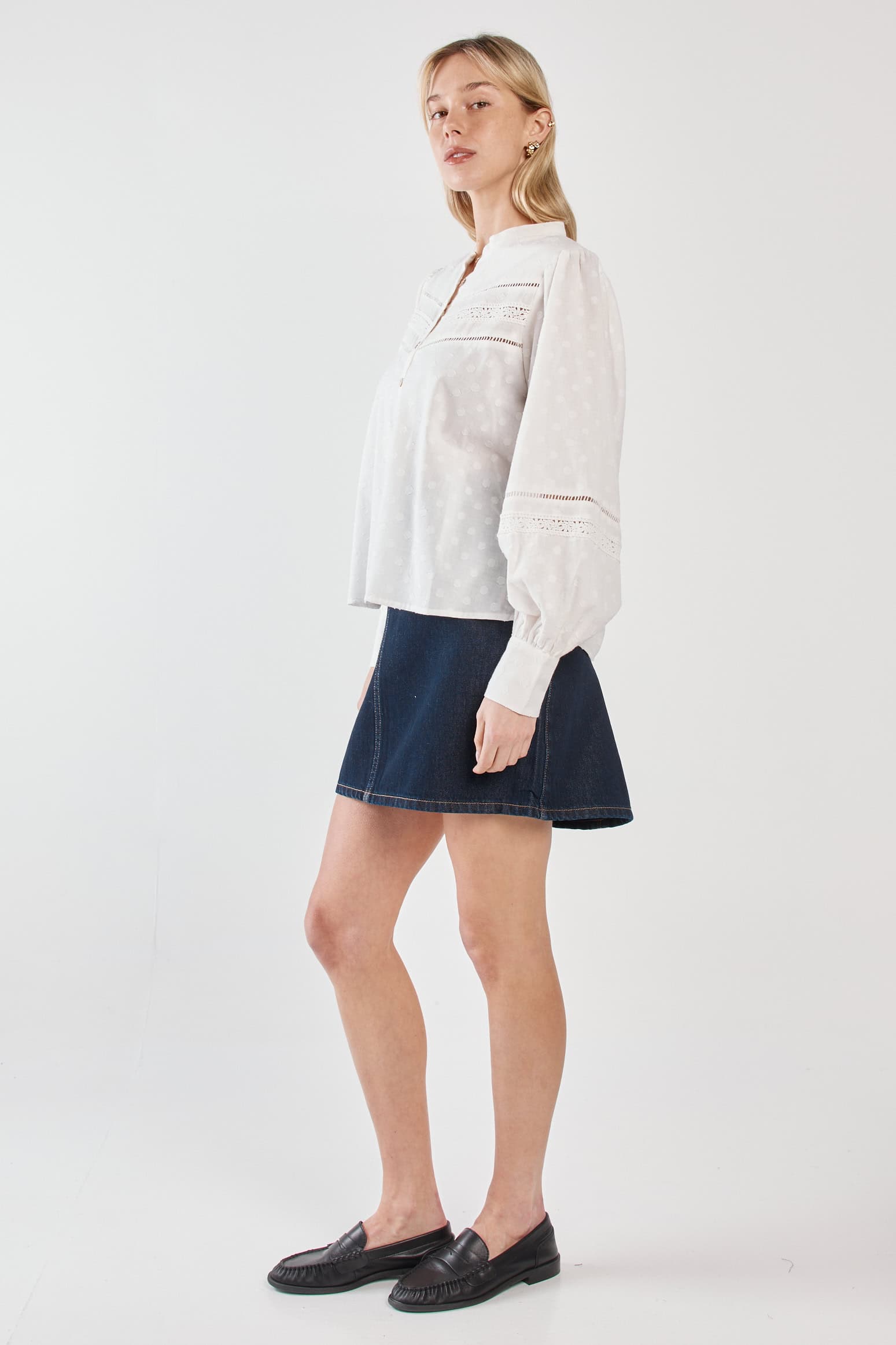 Eleri Lace Blouse - White - Image 2