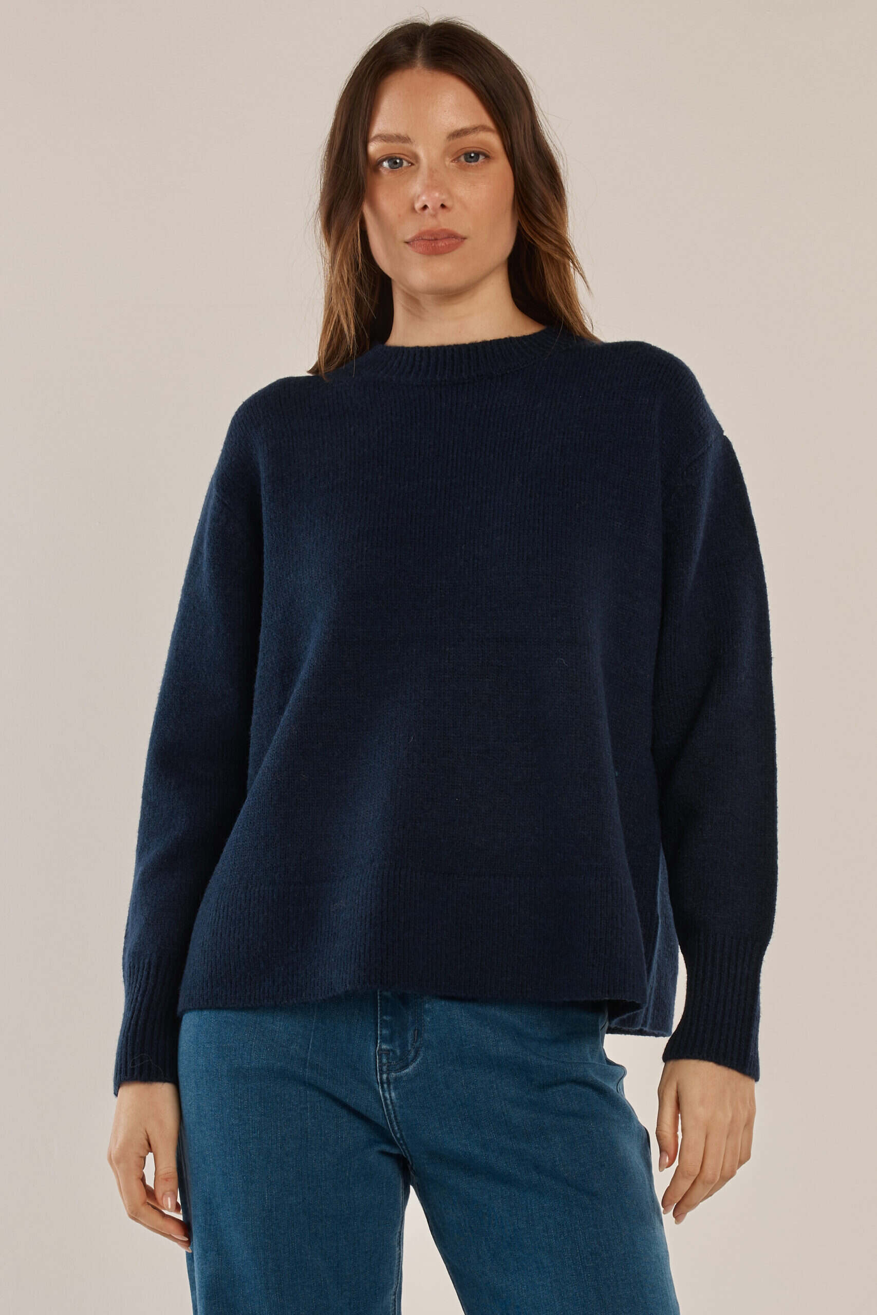 Camryn Knit Sweater - Navy - Image 1