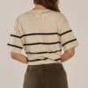Bailey Boxy Top - Cream/Liquorice Cream - Thumbnail Image 3