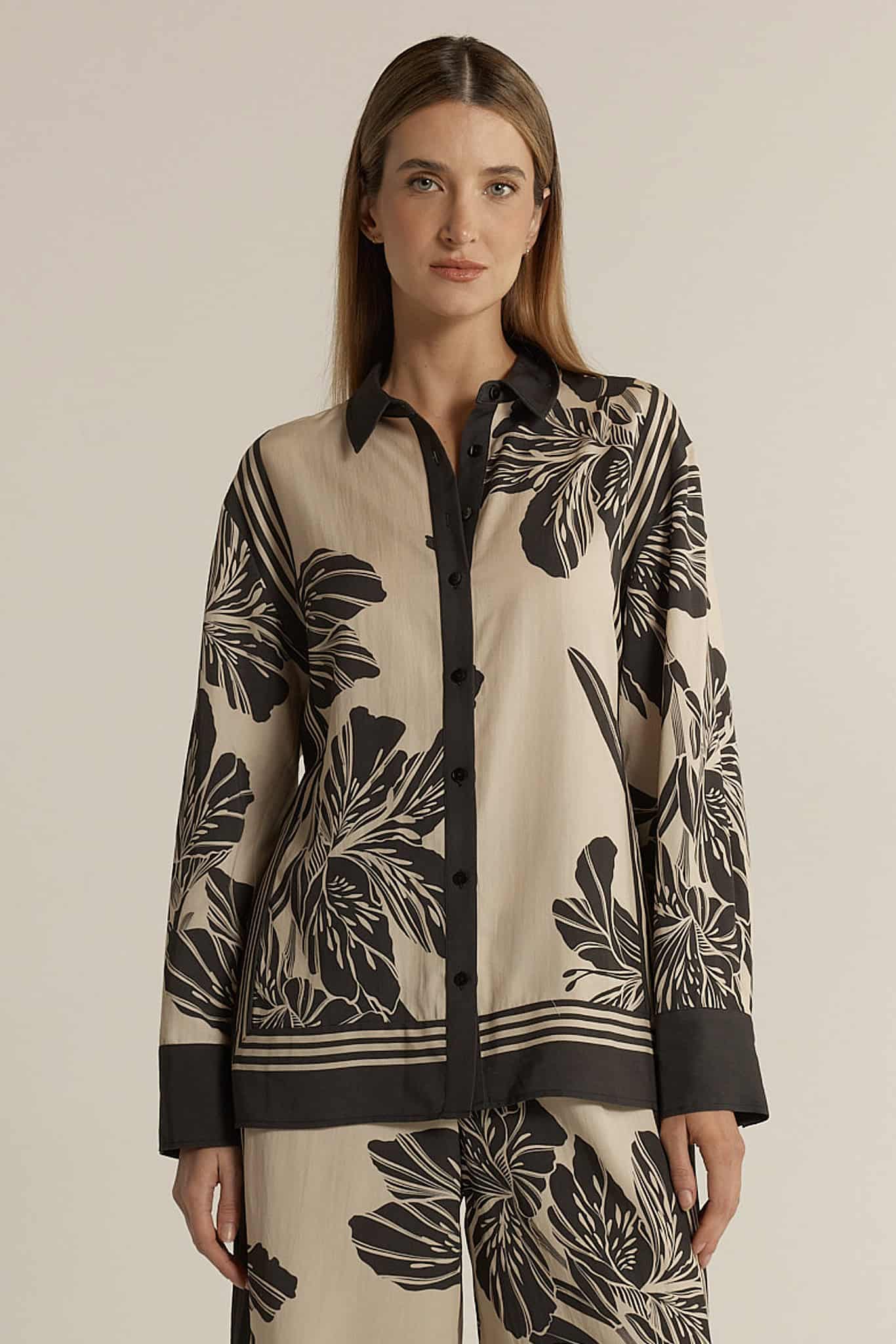 June Collared Shirt - Shadow - Image 1