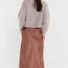 Nell Bias Skirt - Rosewood Pink - Thumbnail Image 3