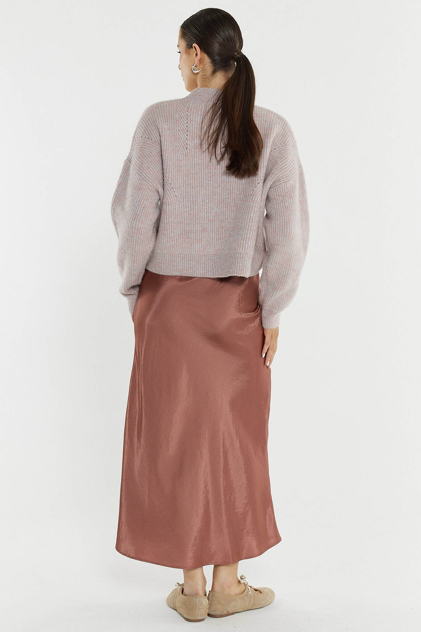 Nell Bias Skirt - Rosewood Pink - Image 3